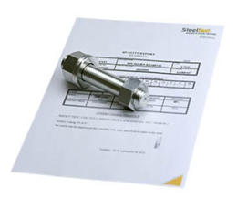 Fasteners with certificate